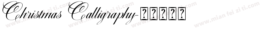 Christmas Calligraphy字体转换